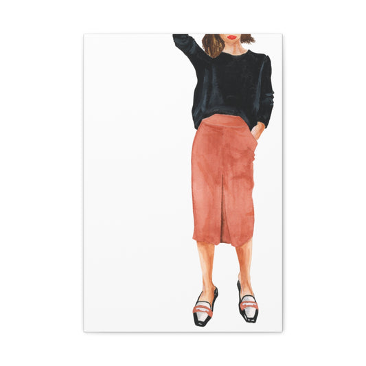 Loafers Matte Canvas, Stretched, 1.25"