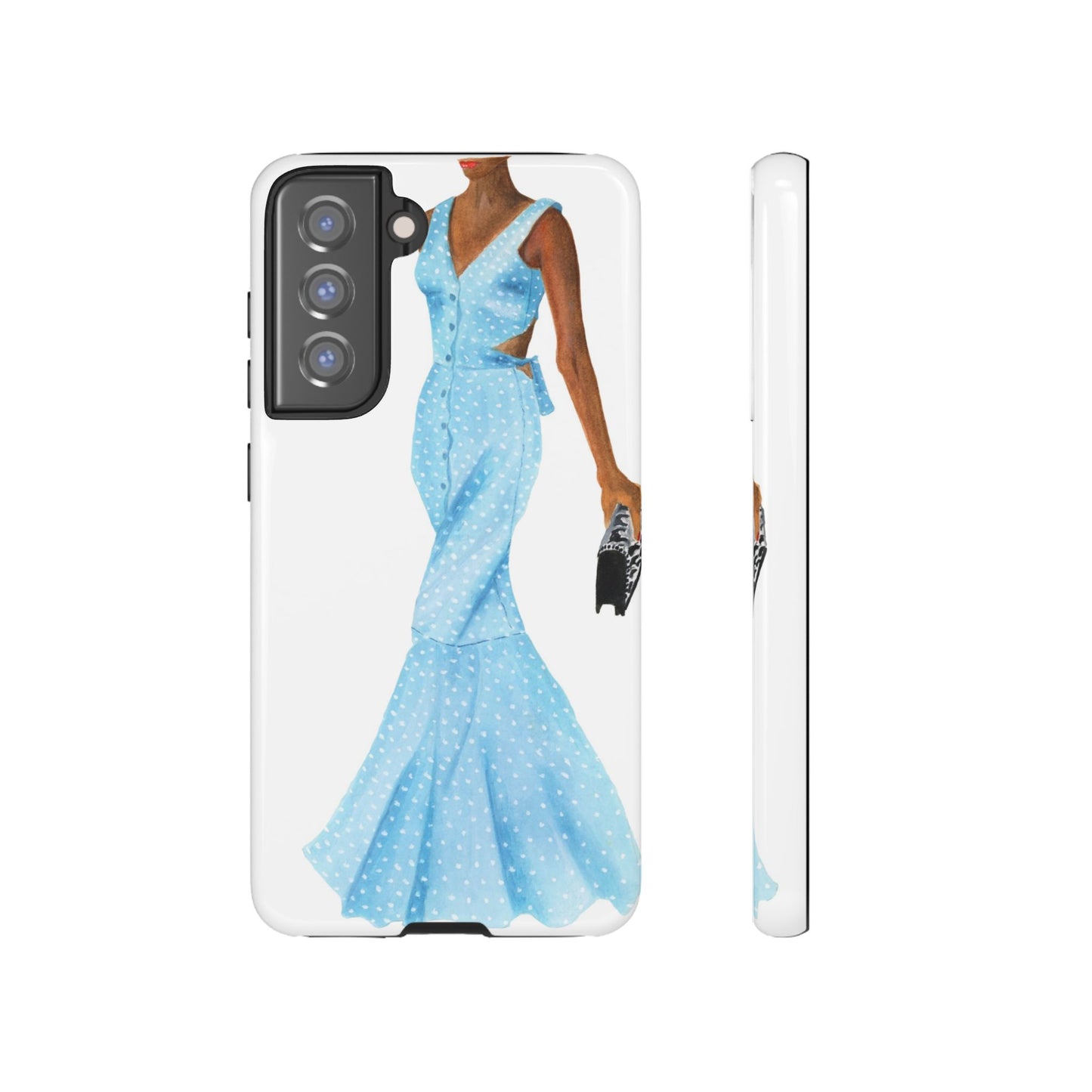 Powder Blue Dress Phone Case