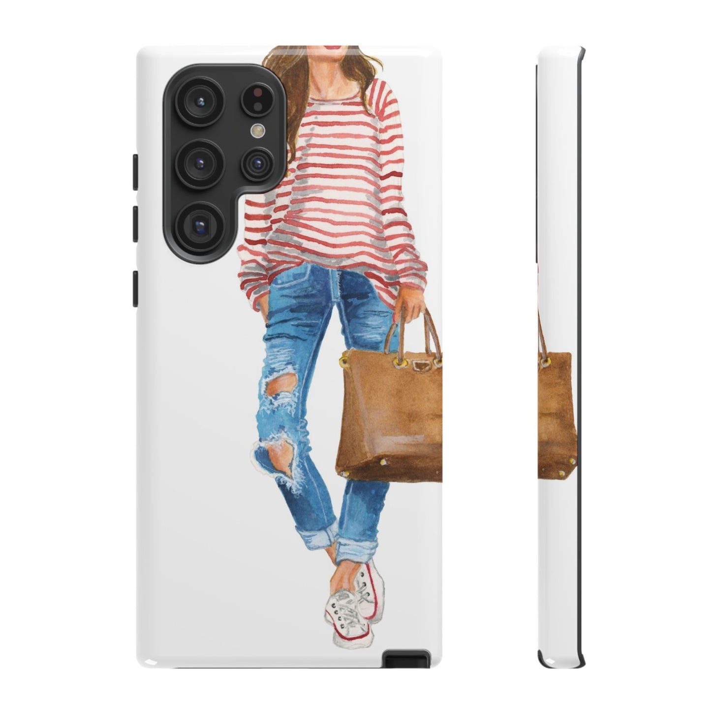 Red Stripes and Jeans PhoneCase