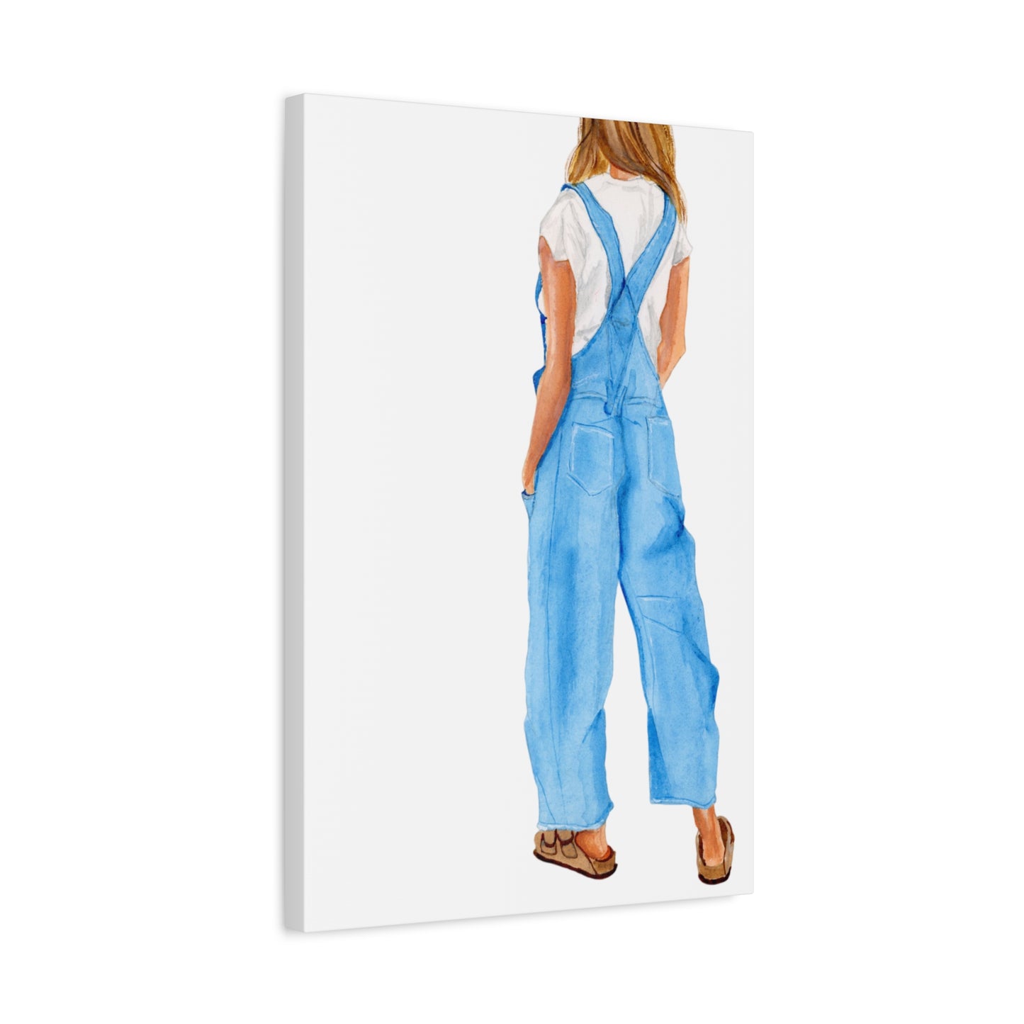Overalls Matte Canvas, Stretched, 1.25"