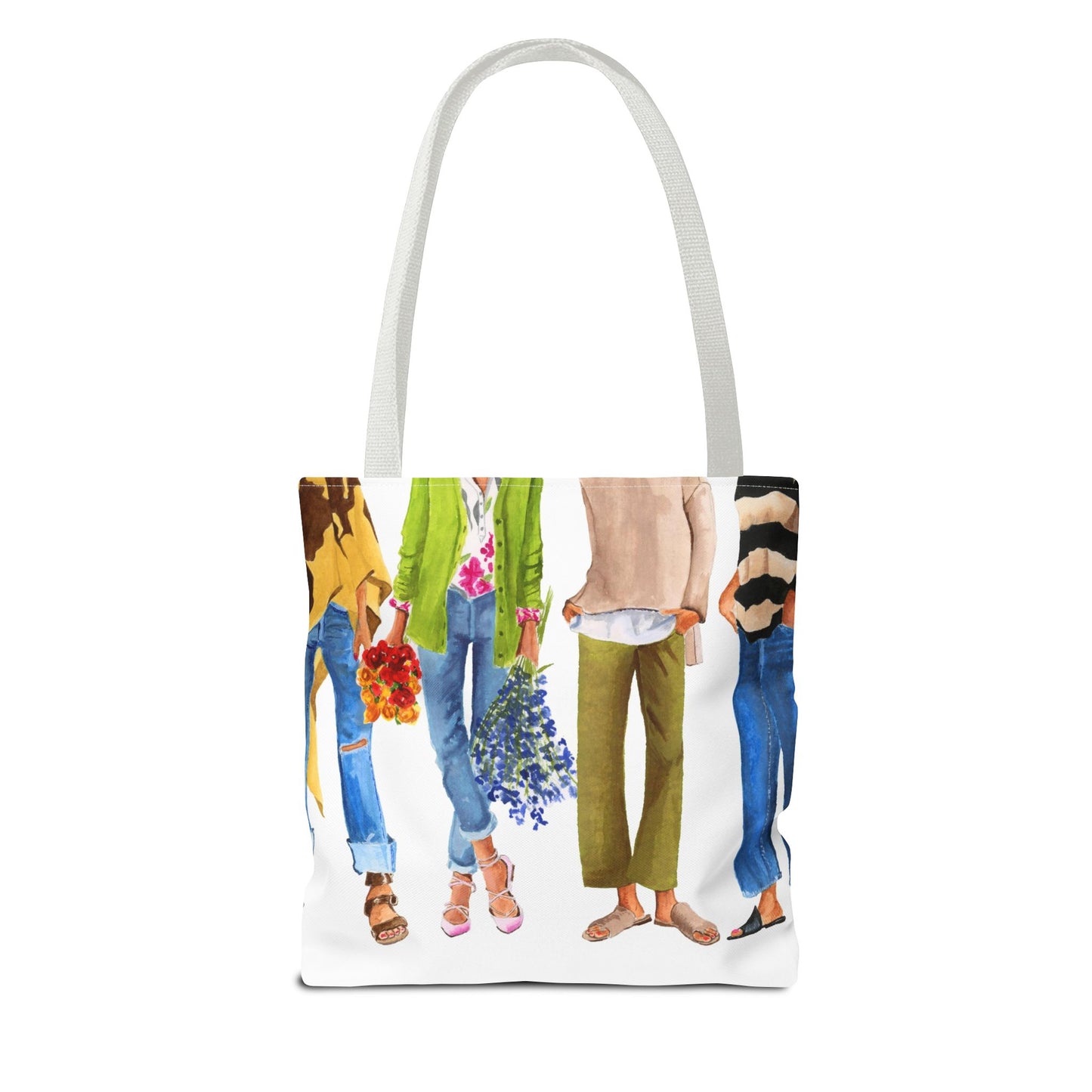 Flower Girl and Friends Tote Bag