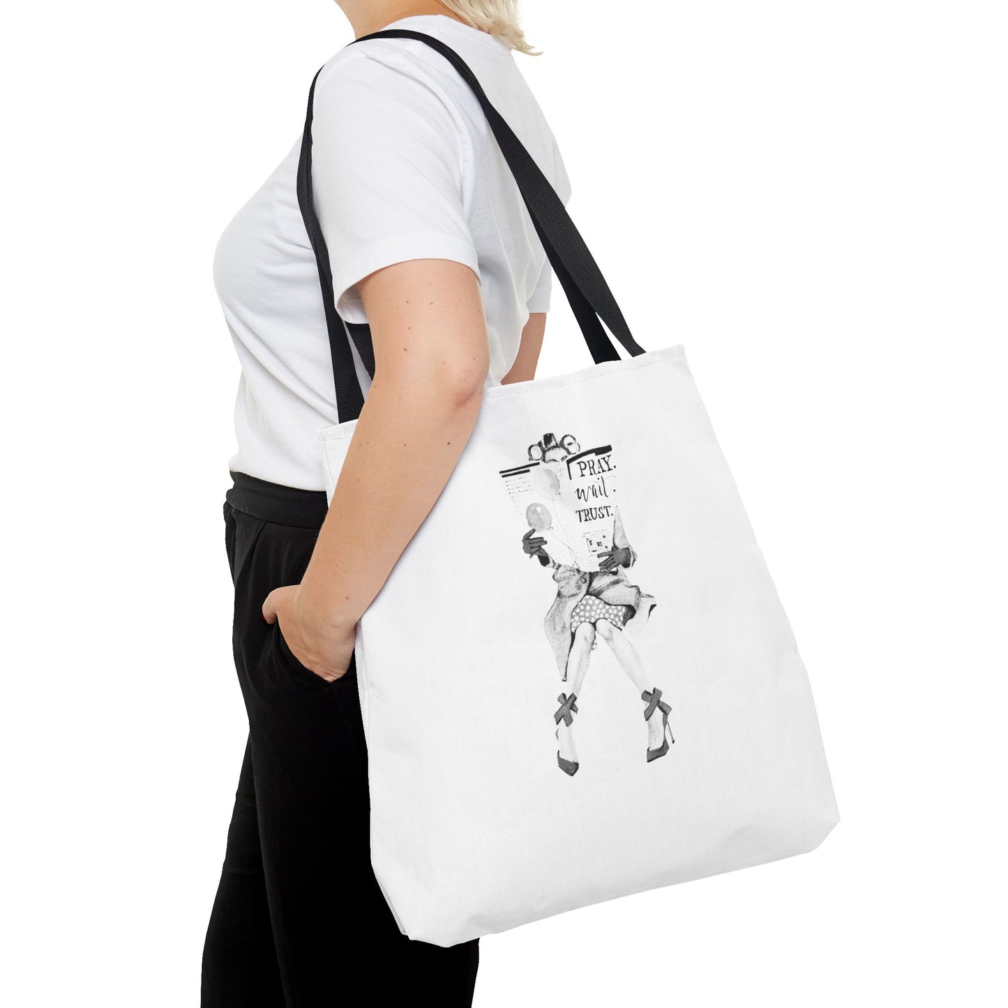 Pray, Wait, Trust Tote Bag