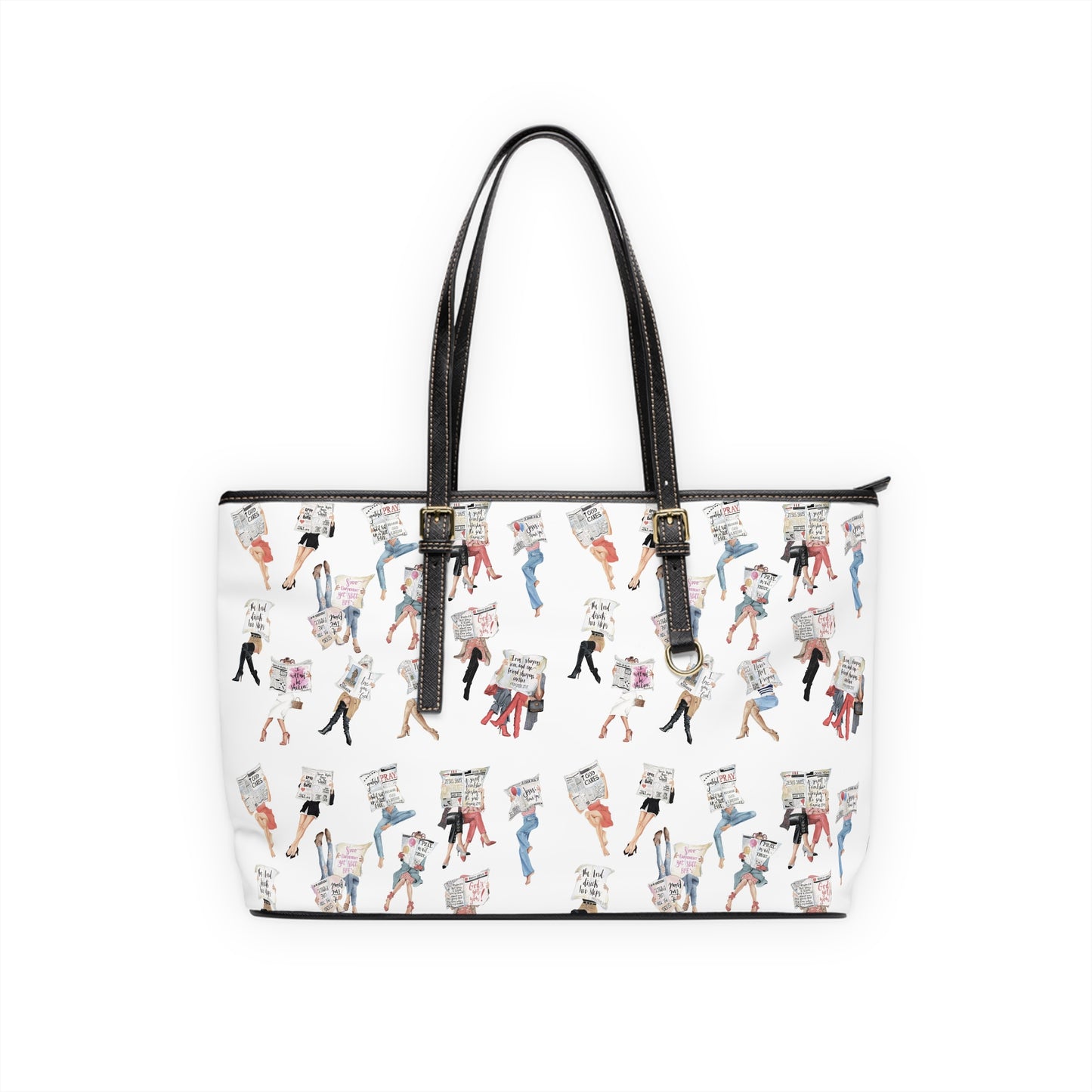 Praying Girls are the Prettiest Girls PU Leather Shoulder Bag