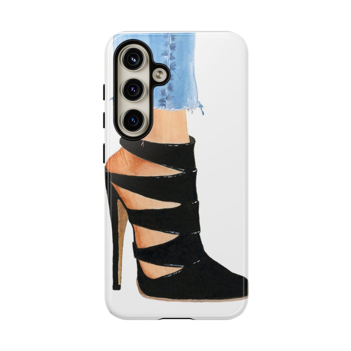 Black Straps and Jeans Phone Case