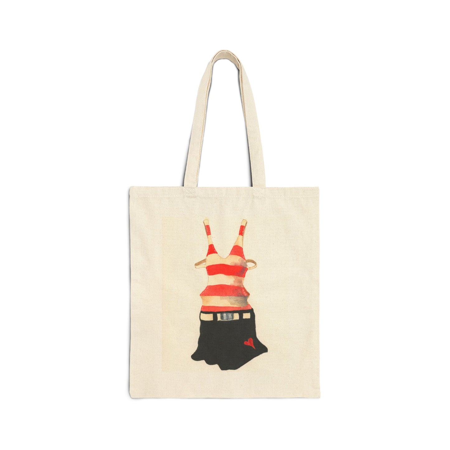 Vintage Suit Cotton Canvas Tote Bag
