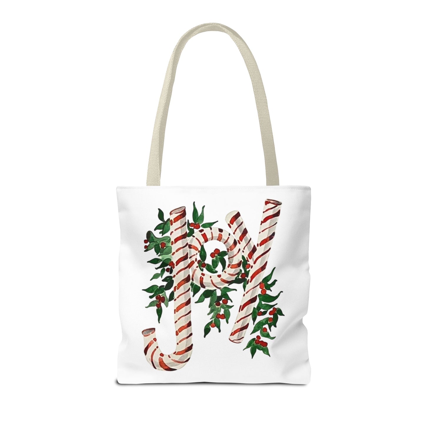 Peppermint Joy Tote Bag (AOP)
