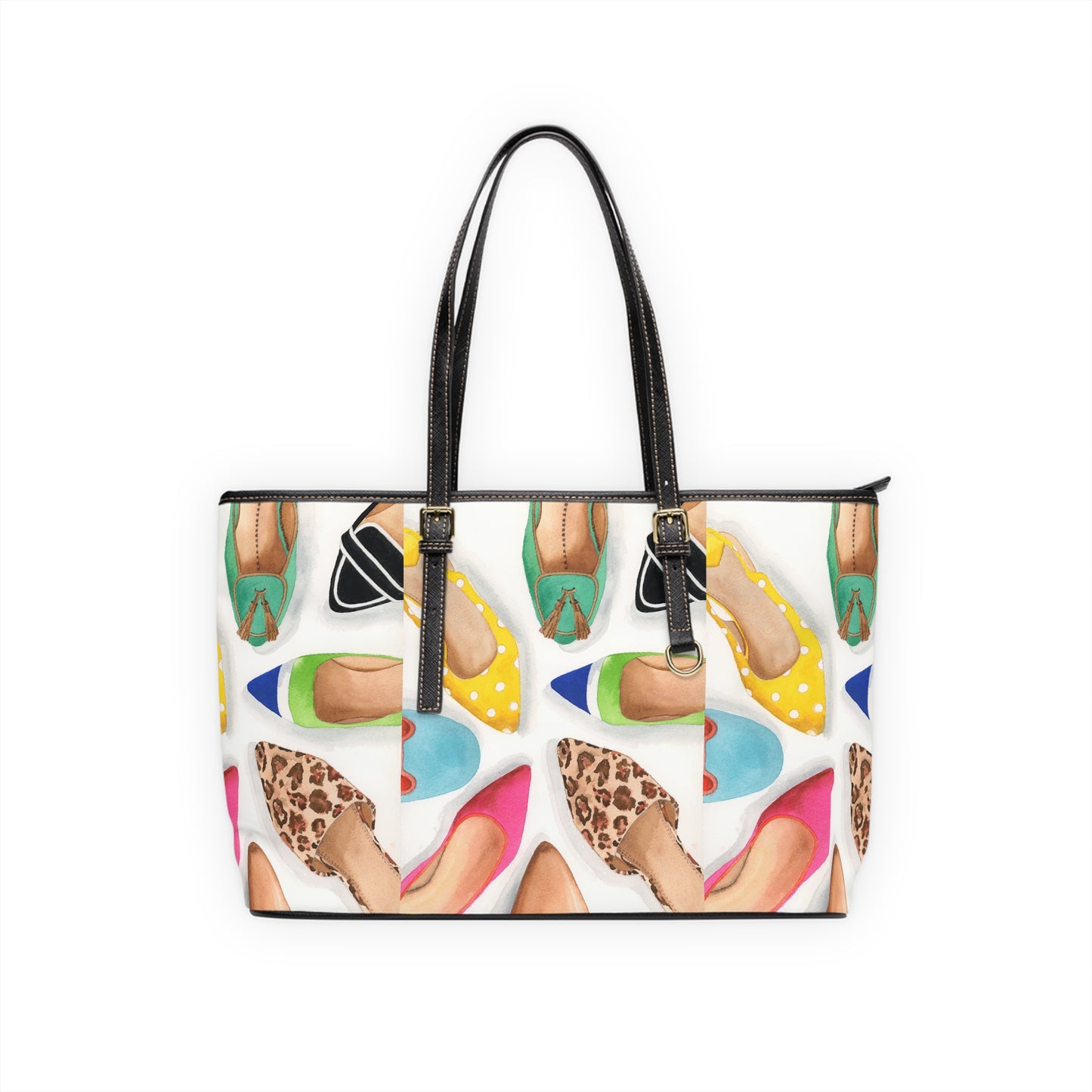 Mules and Slides PU Leather Shoulder Bag