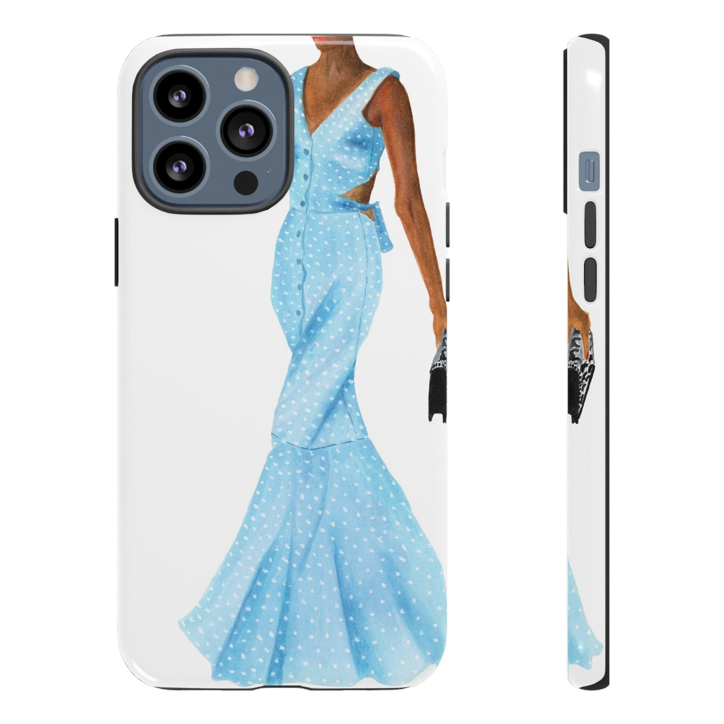 Powder Blue Dress Phone Case