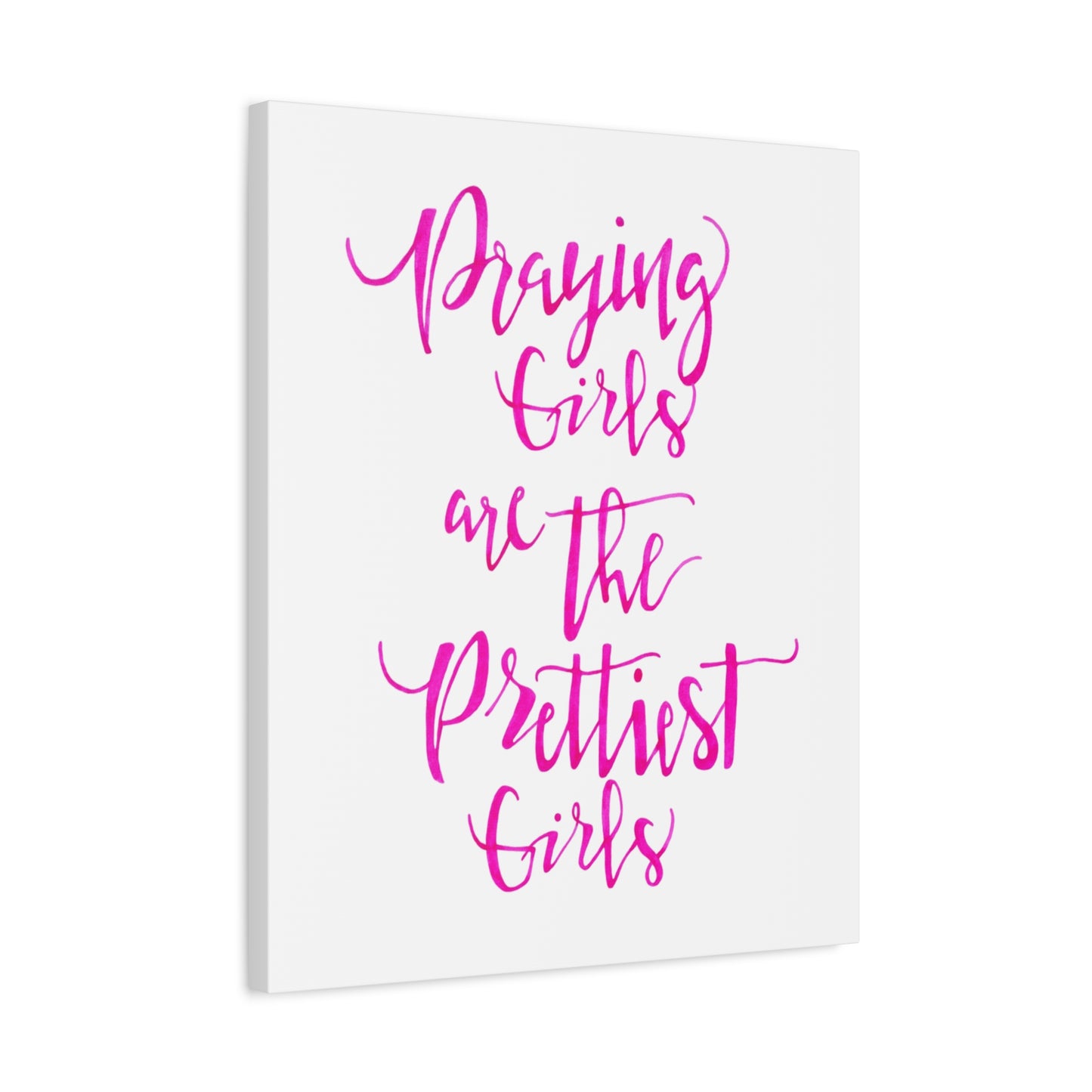 Praying Girls Matte Canvas, Stretched, 1.25"