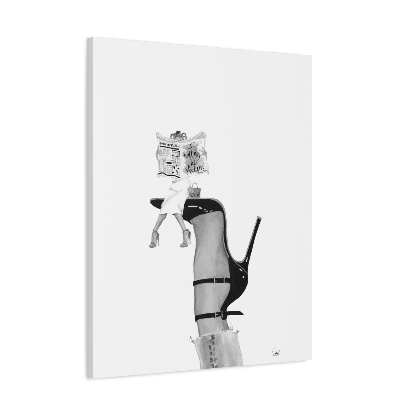 Glossy Not Shaken Matte Canvas, Stretched, 1.25"