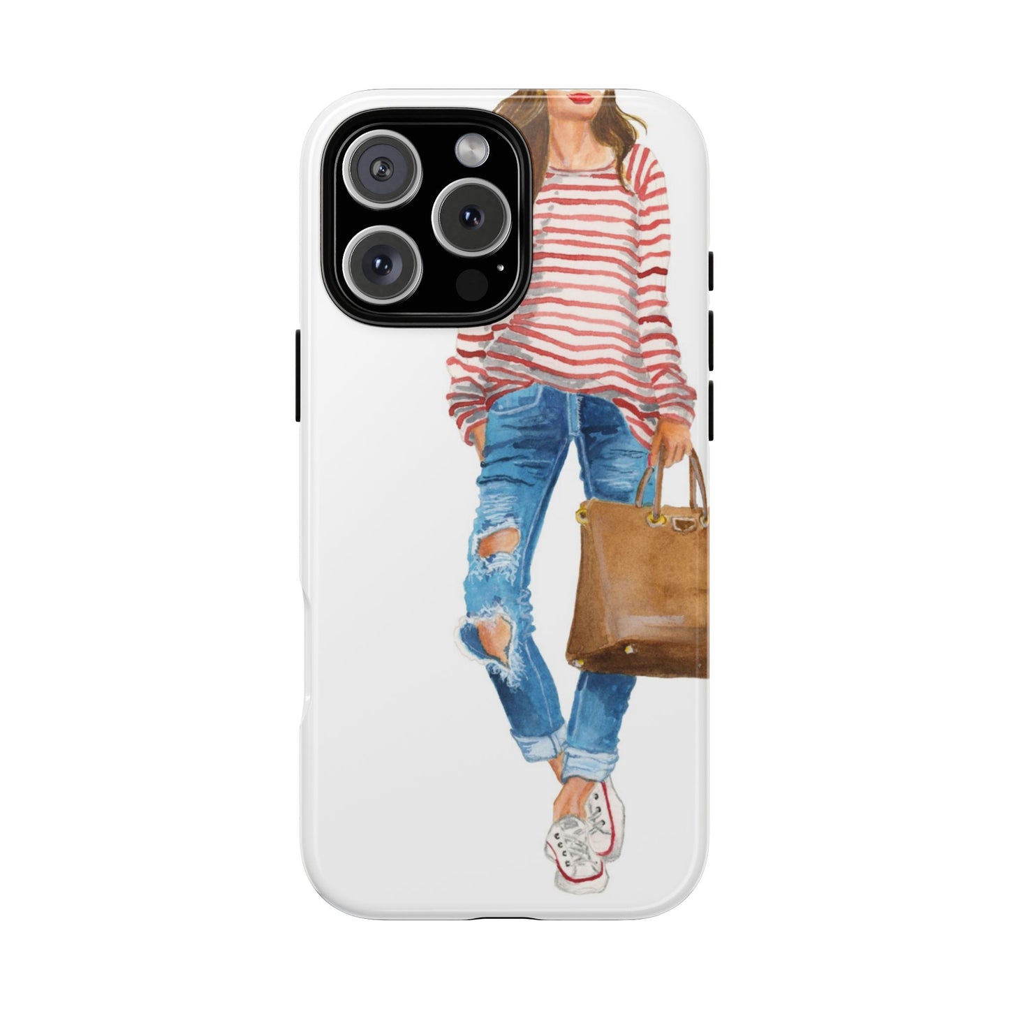 Red Stripes and Jeans PhoneCase