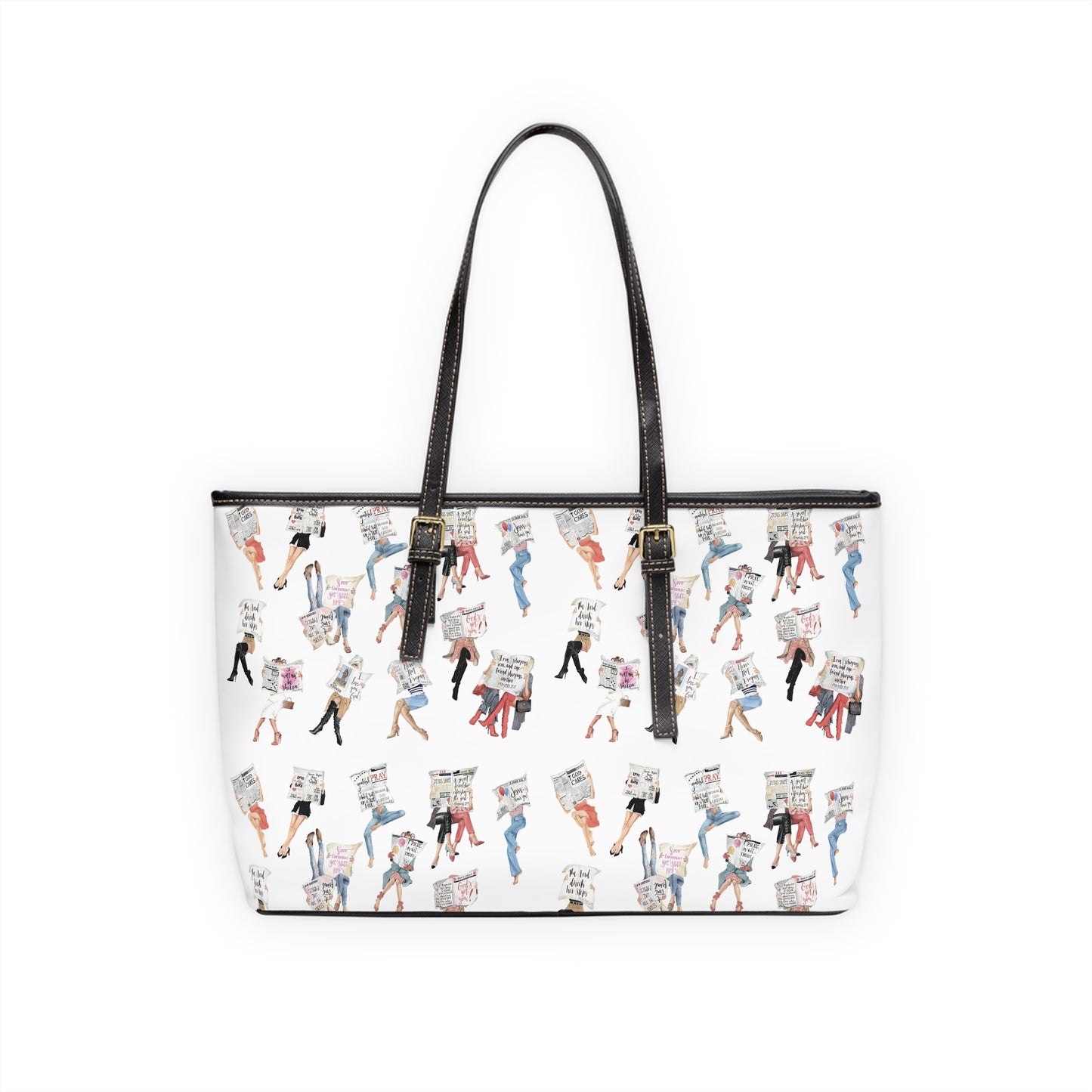 Praying Girls are the Prettiest Girls PU Leather Shoulder Bag