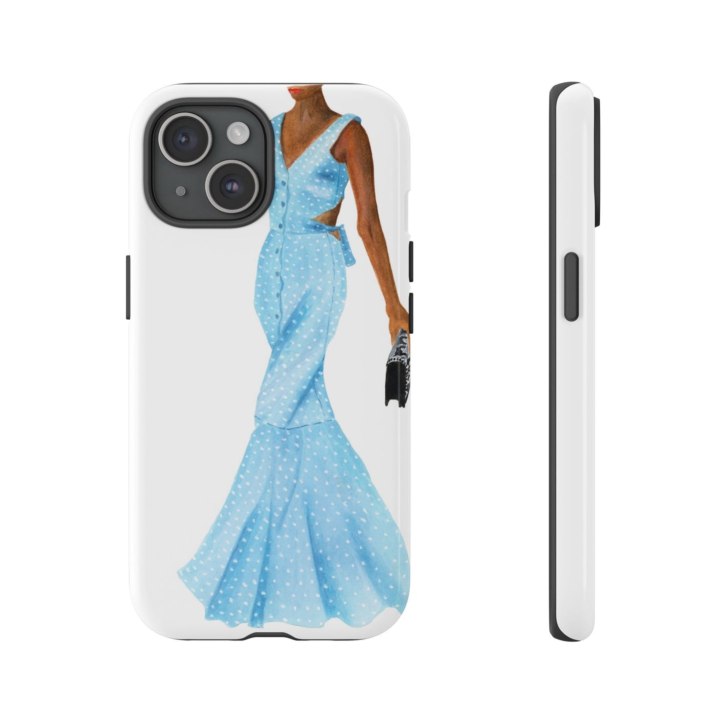 Powder Blue Dress Phone Case