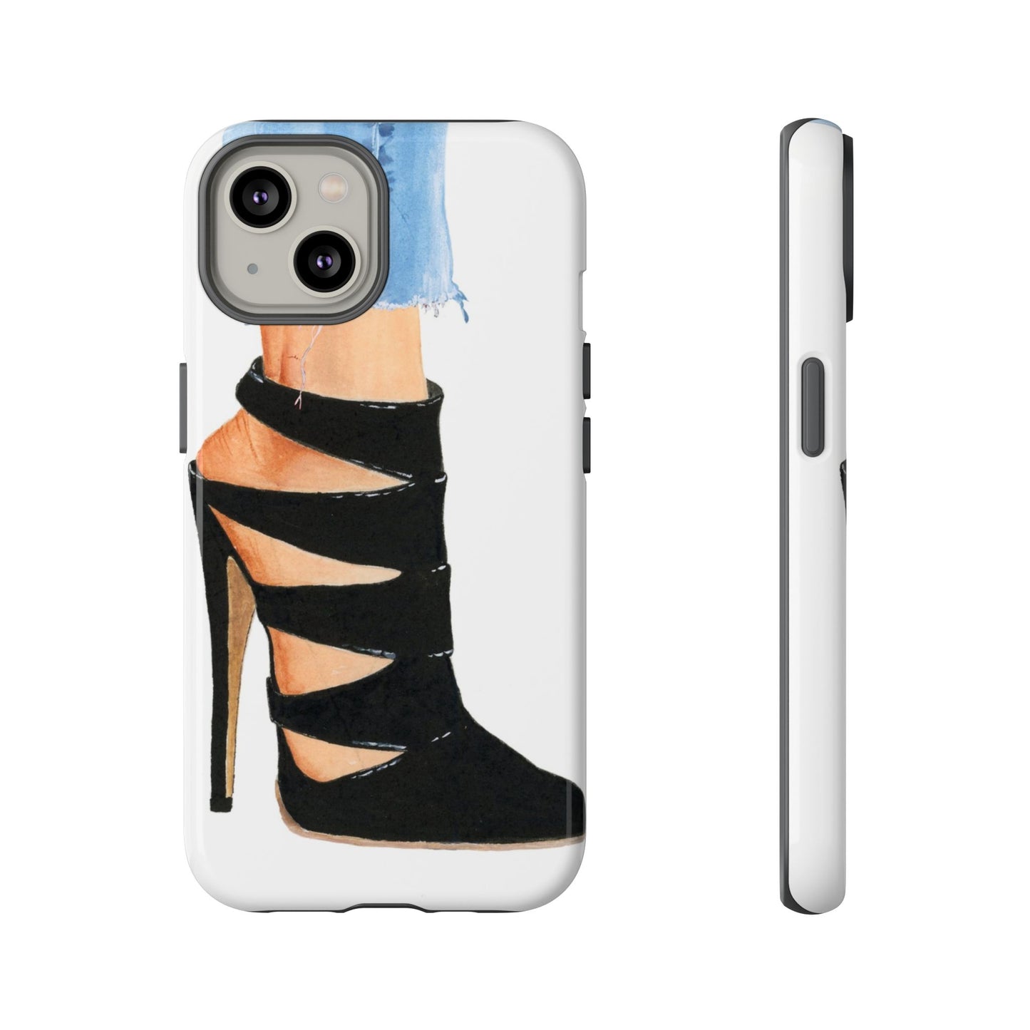 Black Straps and Jeans Phone Case