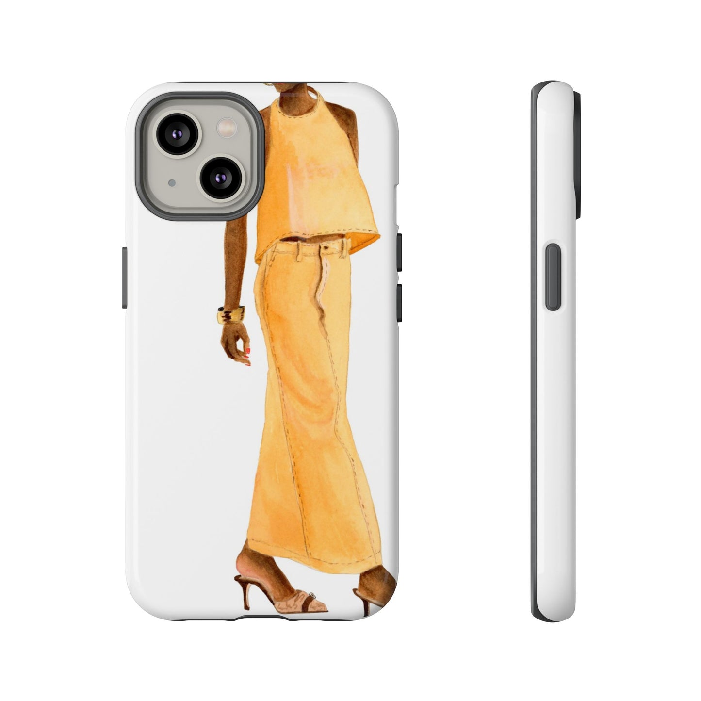 Orange Two Piece Phone Case