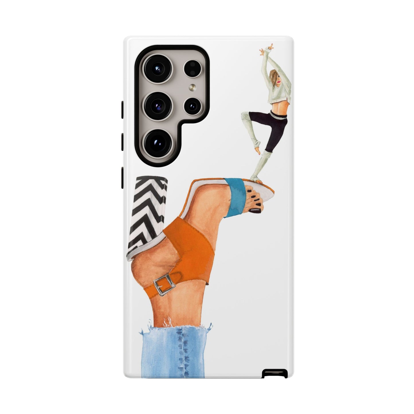 Dancer on a Zig-Zag Heel Phone Case