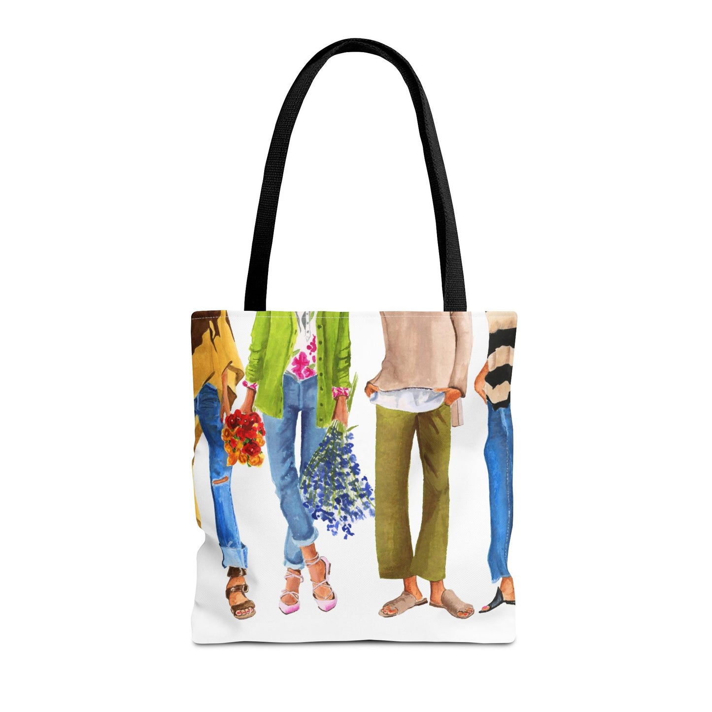 Flower Girl and Friends Tote Bag
