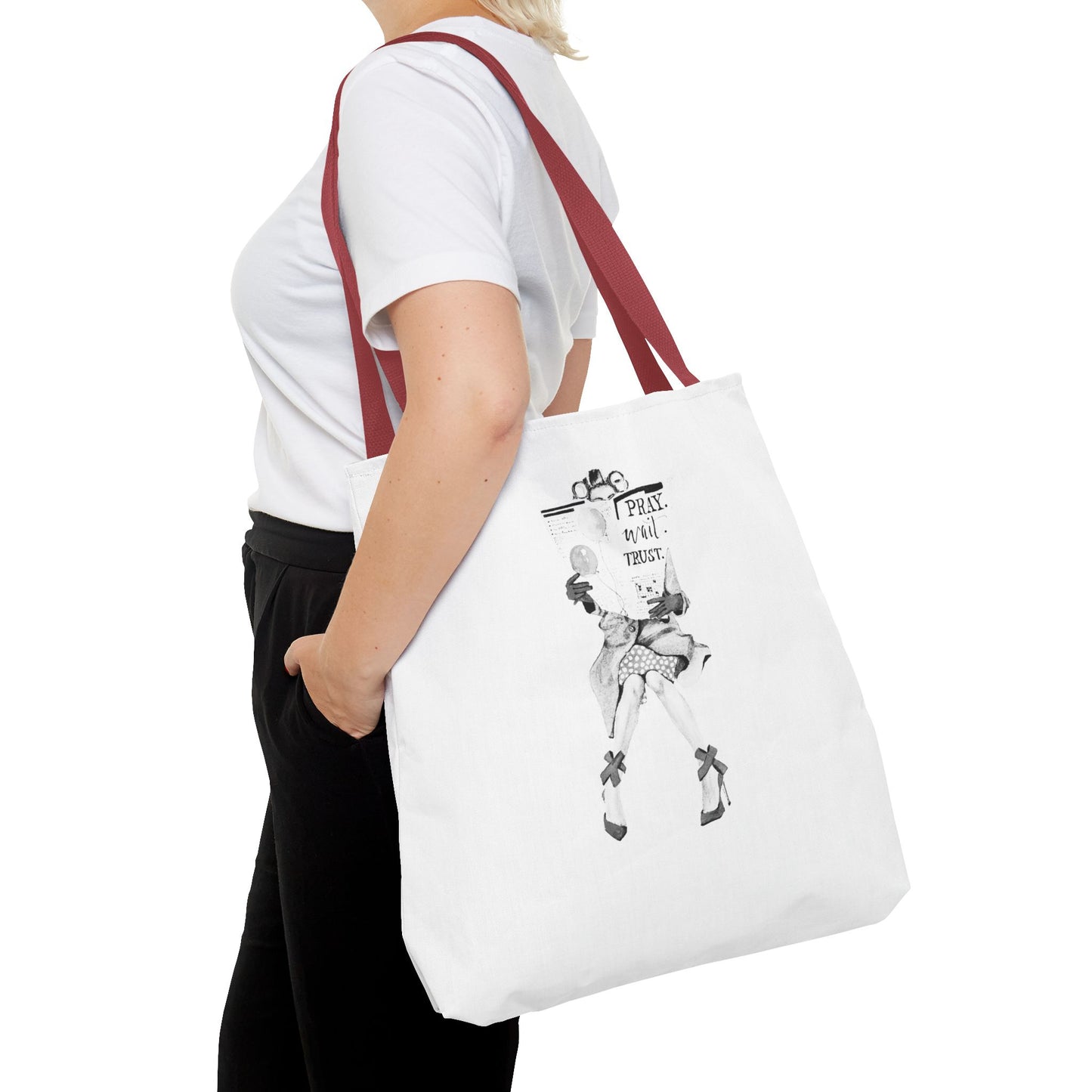 Pray, Wait, Trust Tote Bag