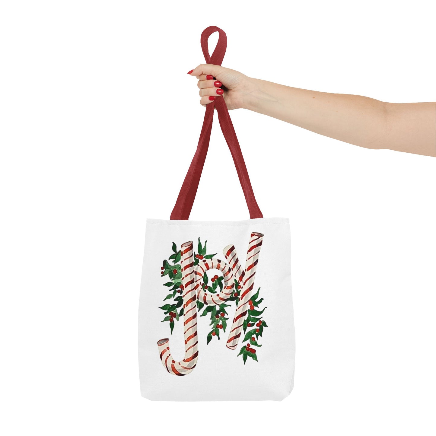 Peppermint Joy Tote Bag (AOP)