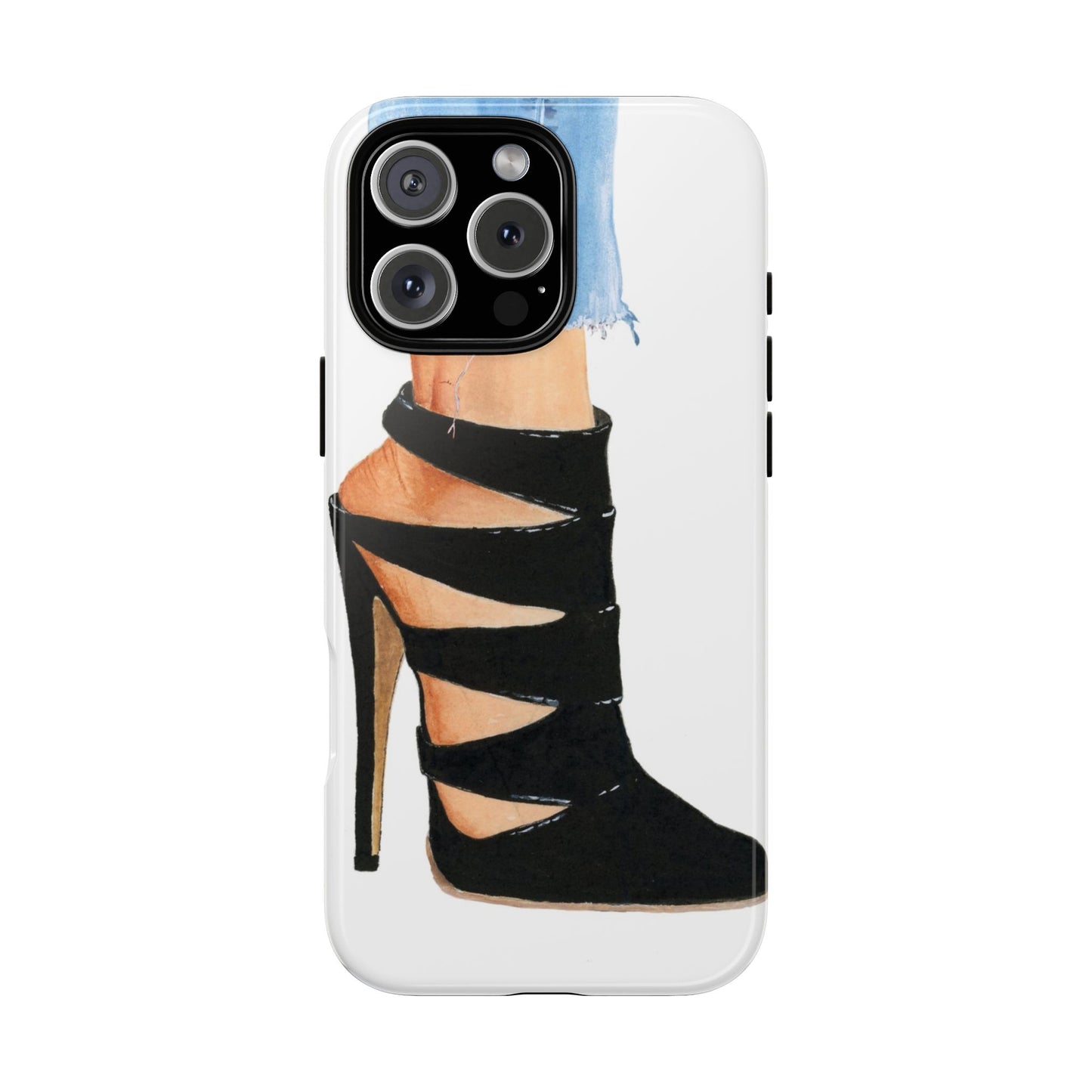 Black Straps and Jeans Phone Case