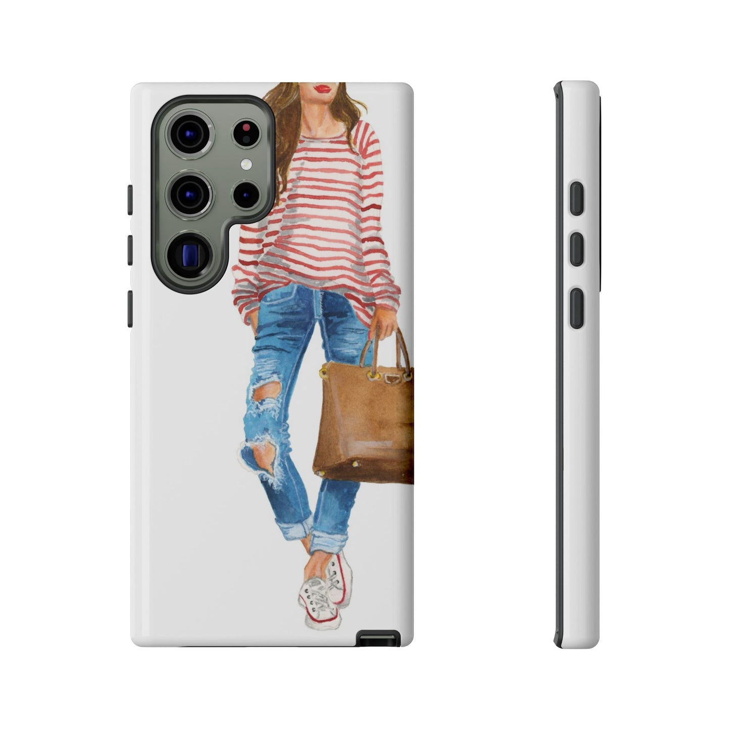 Red Stripes and Jeans PhoneCase