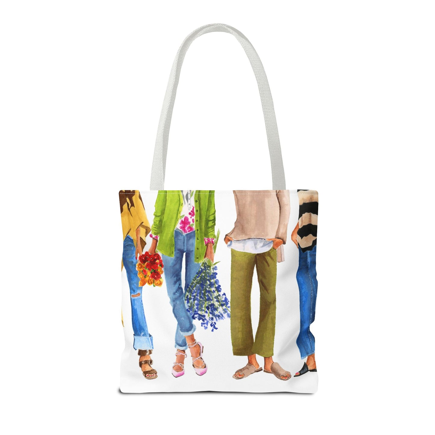 Flower Girl and Friends Tote Bag