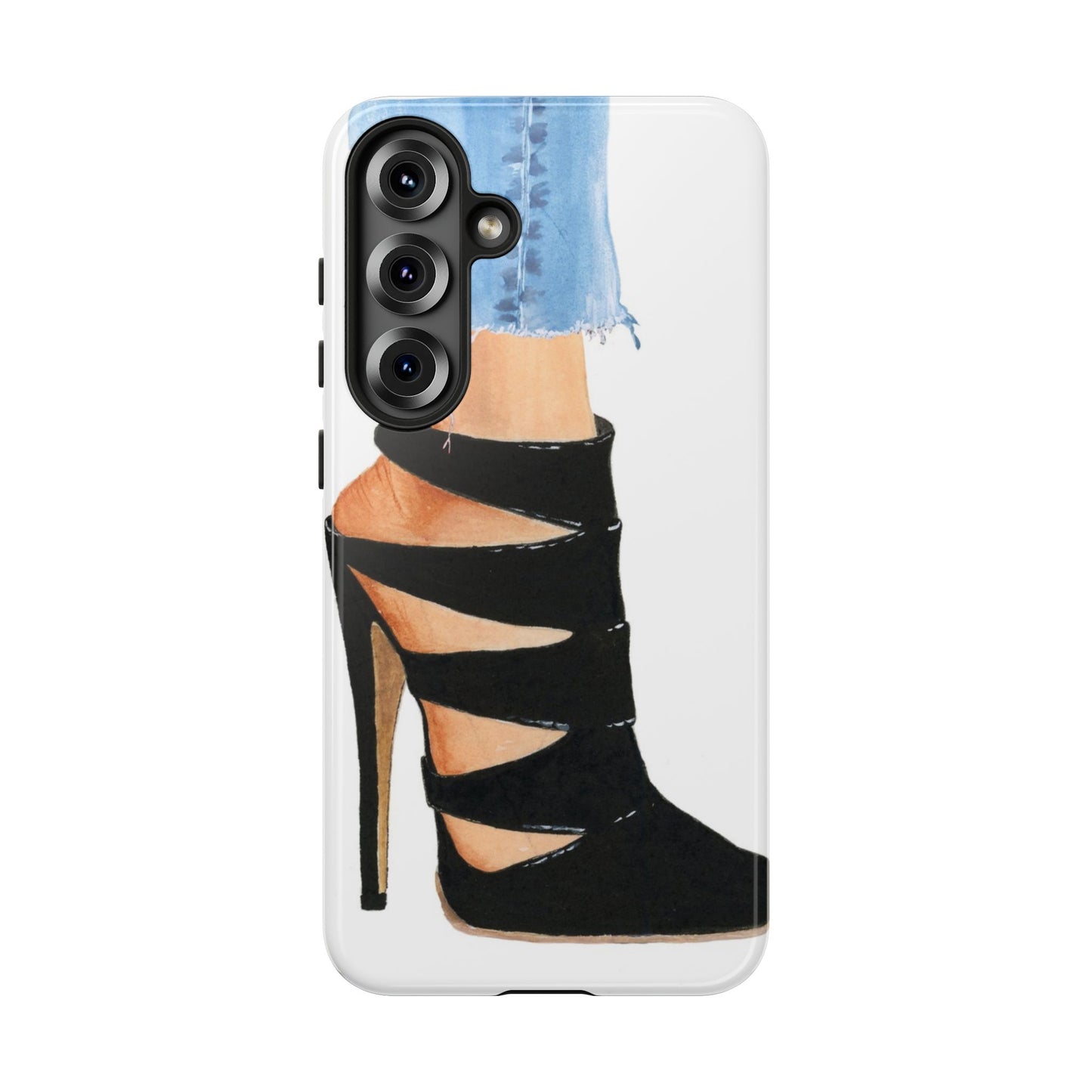 Black Straps and Jeans Phone Case