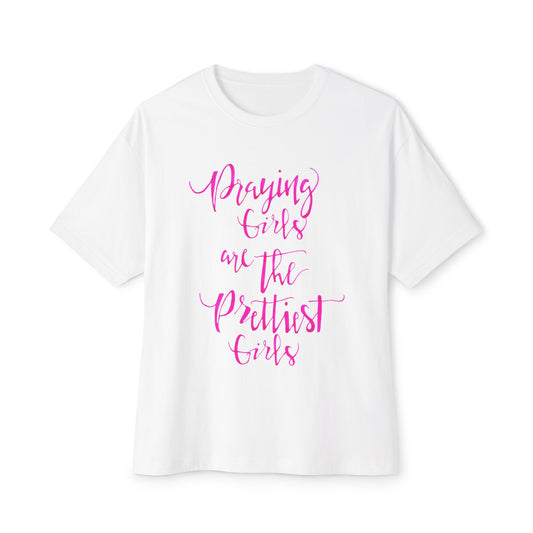 Praying Girls Unisex Oversized Boxy Tee