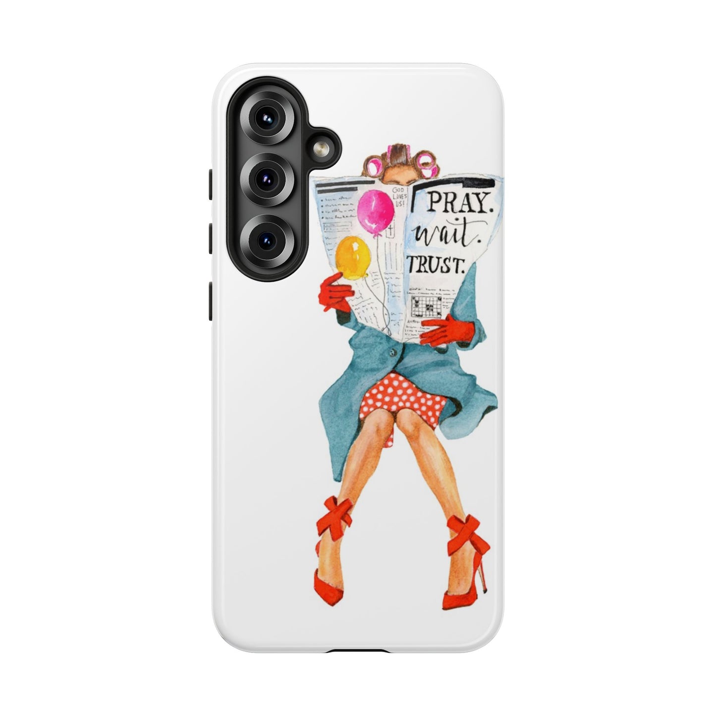Pray, Wait, Trust Phone Case