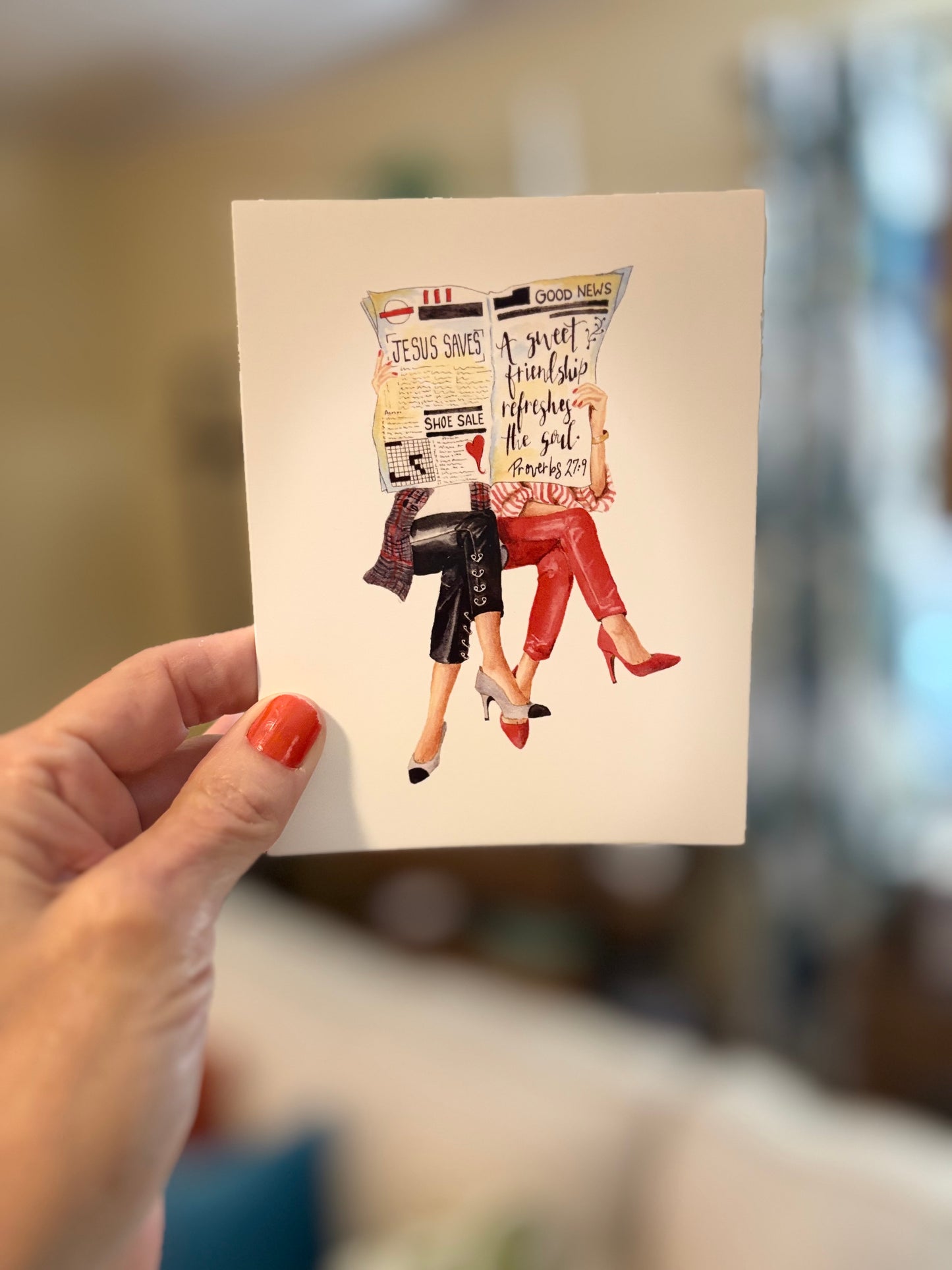 "Good News Girls" Note Cards