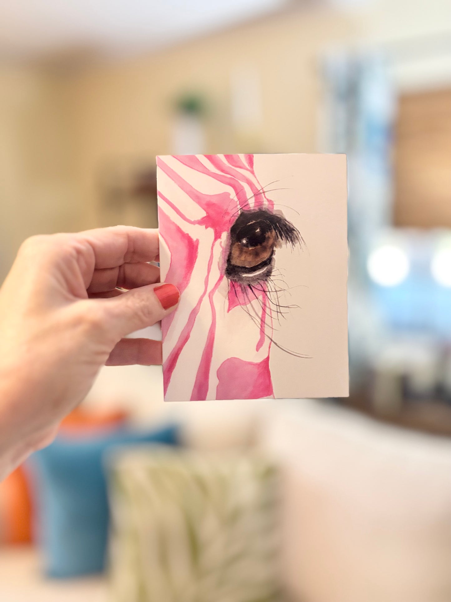 "A Pink Menagerie" Note Cards