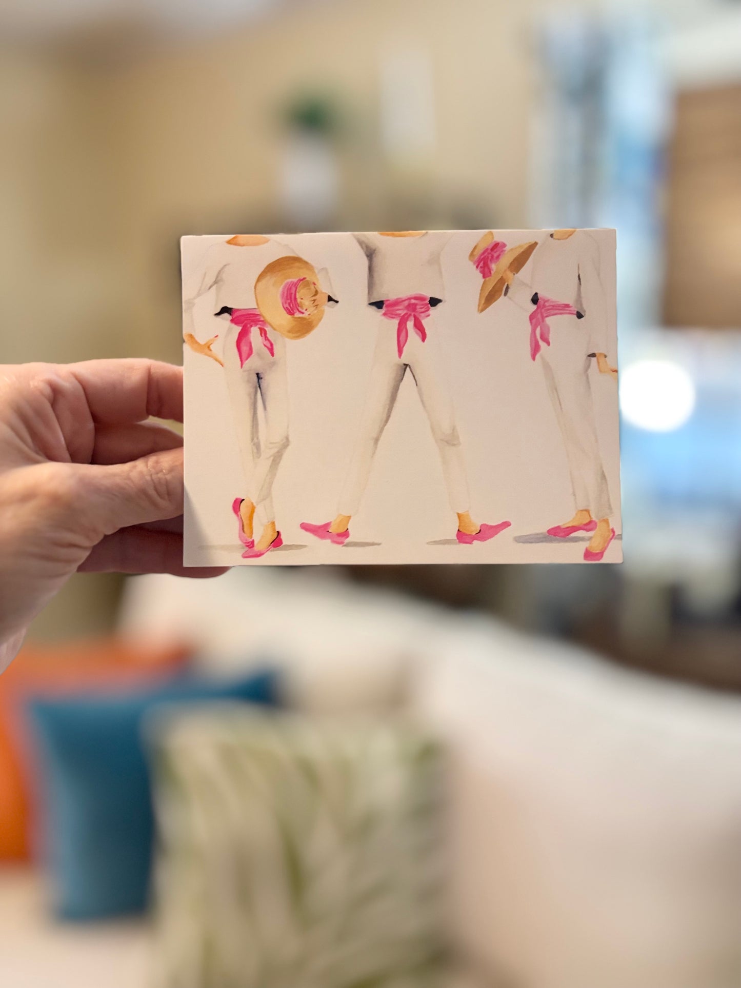 "A Pink Menagerie" Note Cards