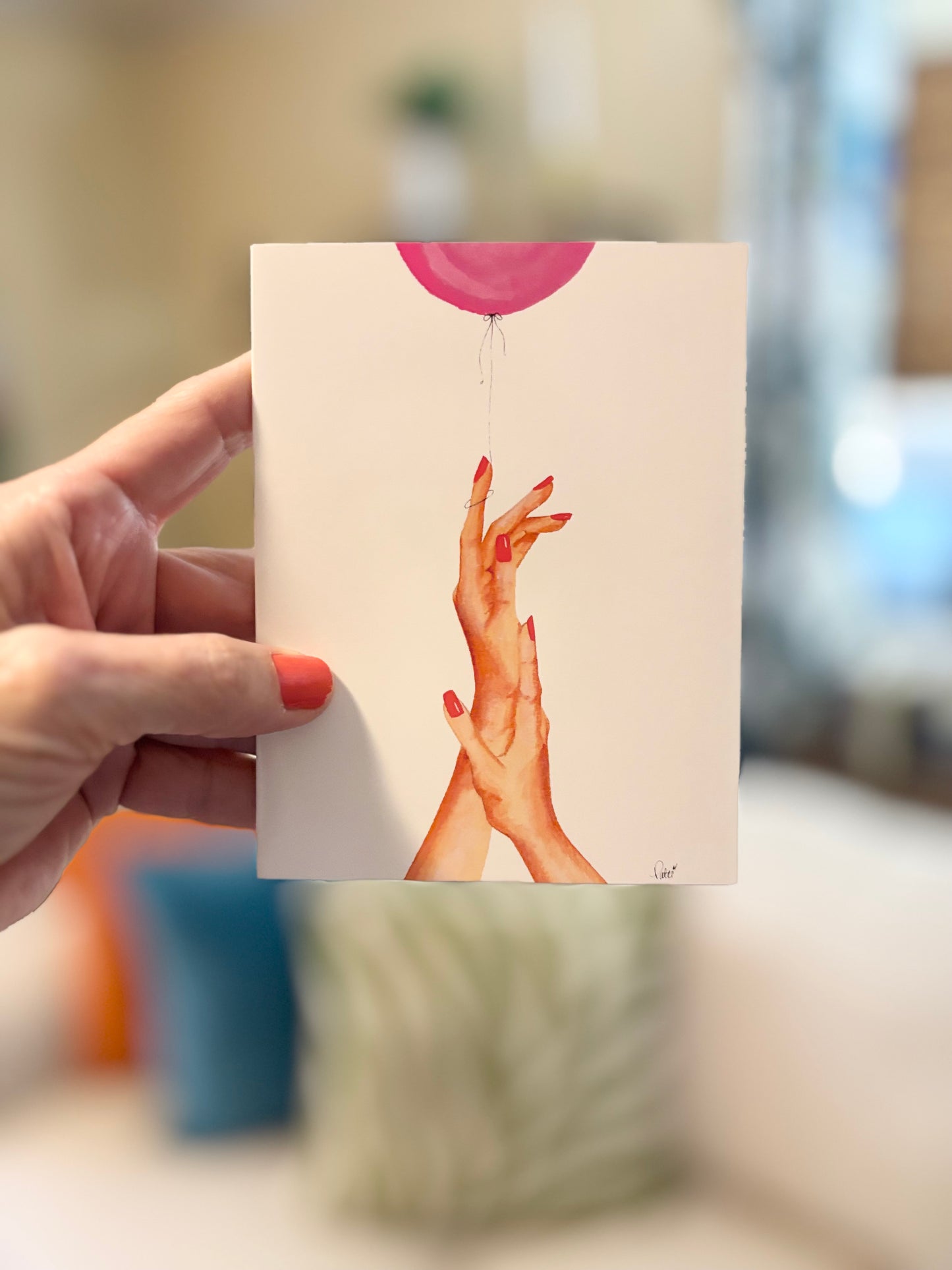 "A Pink Menagerie" Note Cards