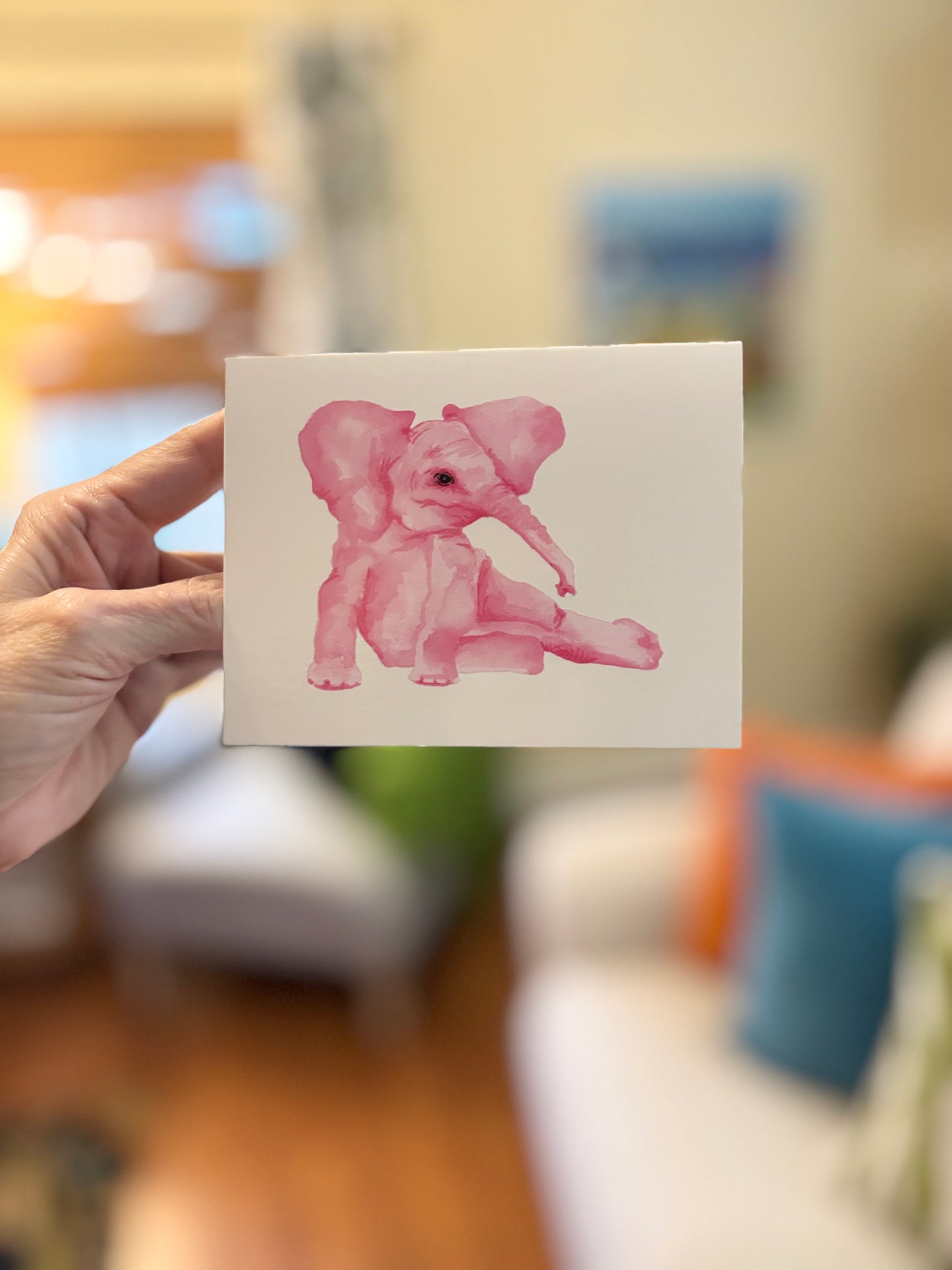 "A Pink Menagerie" Note Cards