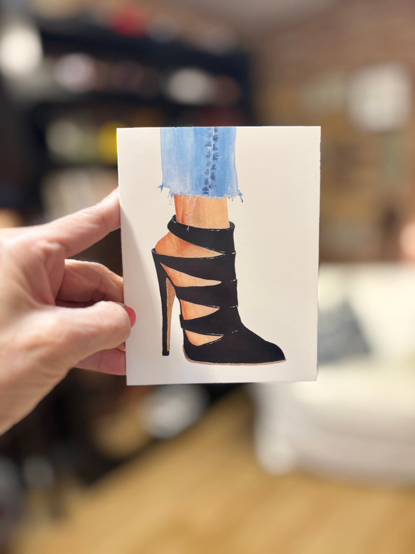 Shiny Shoes # 3 Note Cards