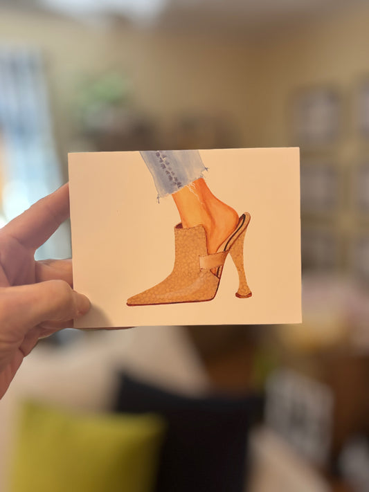 "Shiny Shoes # 2" Note Cards