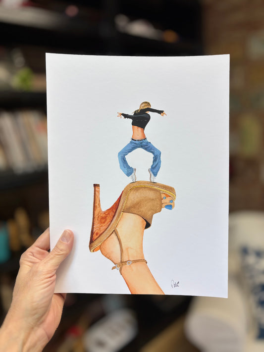 Dancing on Blue Toenails