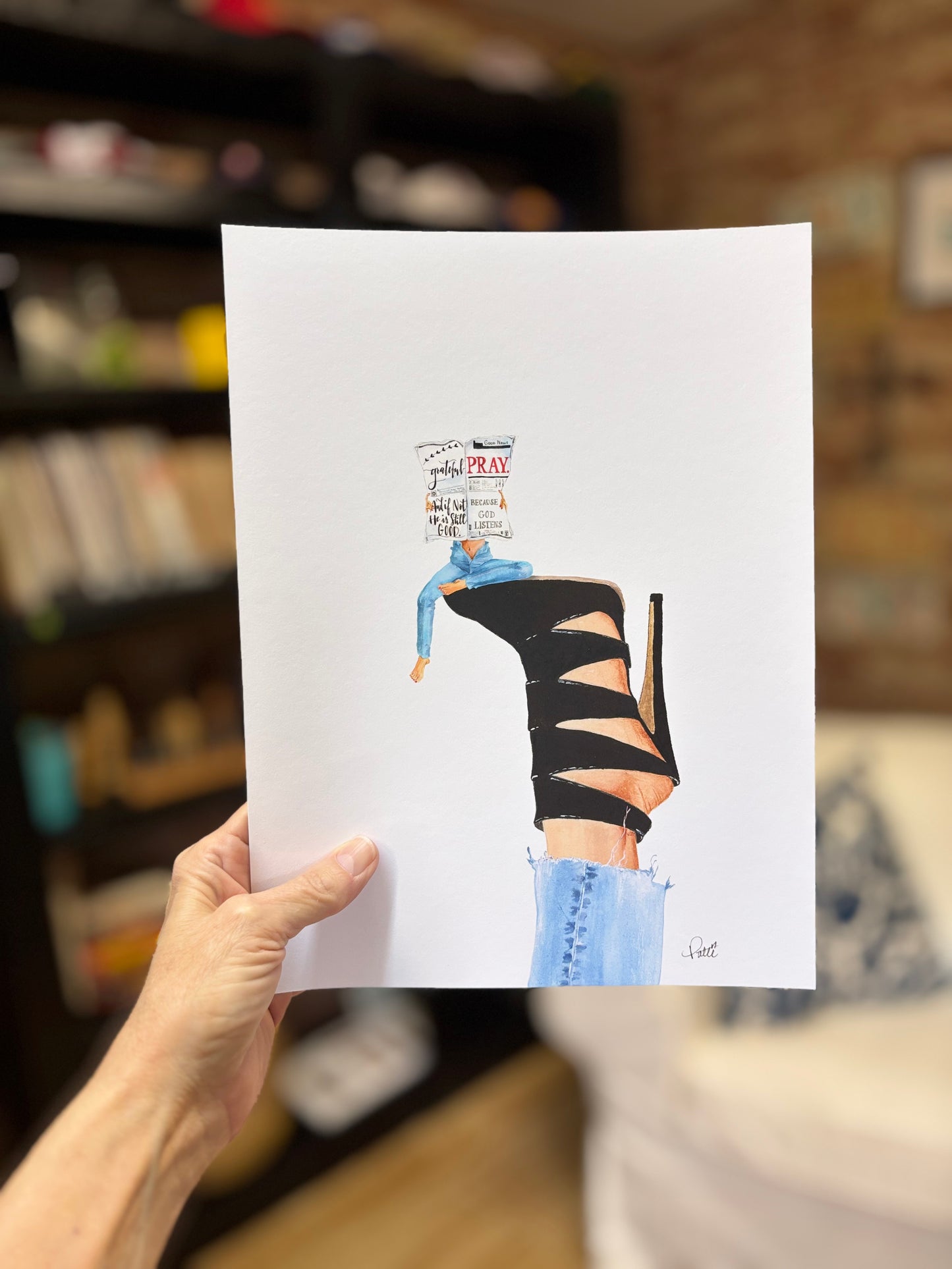 Pray on Four Black Straps