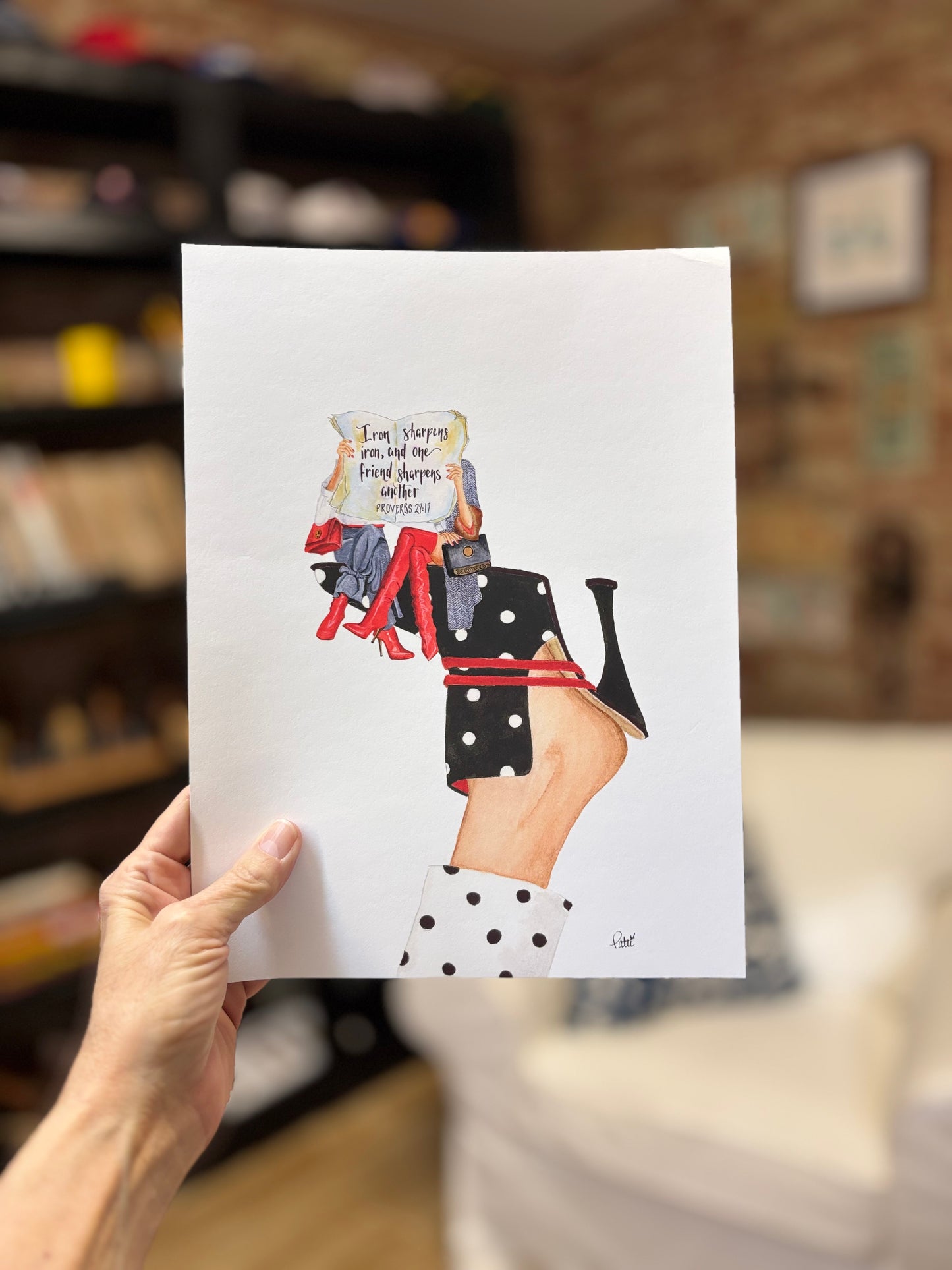Iron Sharpens Iron on a Polka Dot Shoe