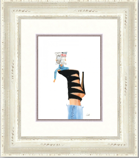 Pray on Four Black Straps