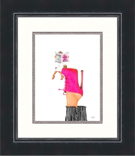 Shaken Pink Bootie